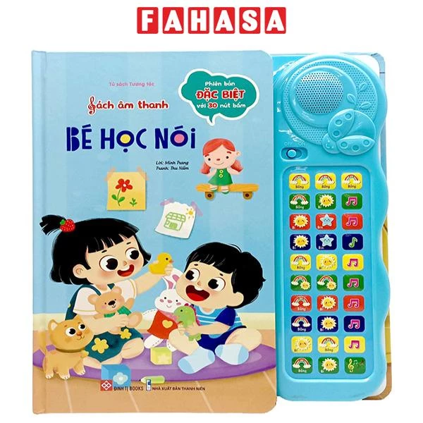 Sách Tủ Sách Tương Tác - Sách Âm Thanh - Bé Học Nói - Phiên Bản Đặc Biệt Với 30 Nút Bấm